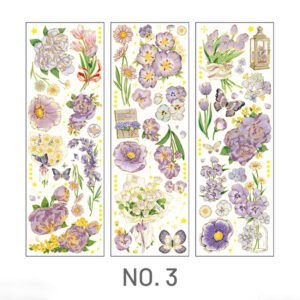 stamprints pet bronzing transparent flowers and plants stickers 7