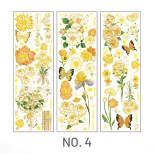 stamprints pet bronzing transparent flowers and plants stickers 8