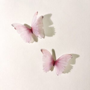 super dreamy translucent double layer butterfly material paper 2