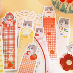 sweetheart cute cat boxed ruler bookmarks b4