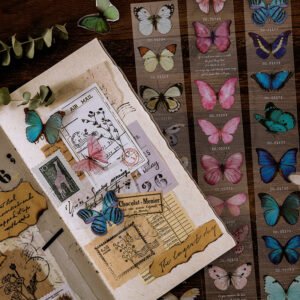 vintage butterfly collectors pet sticker b1