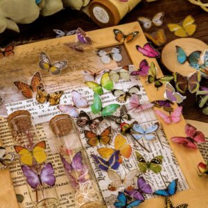 vintage butterfly collectors pet sticker b2