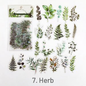 vintage natural plant pet sticker pack sku 7