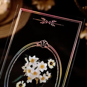 vintage plants pet clear journal sticker a