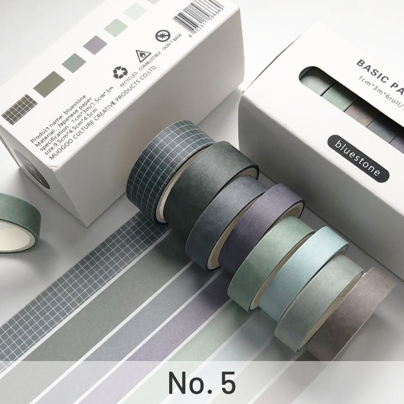 vintage-solid-color-boxed-washi-tape-set-5 vintage solid color boxed washi tape set 5
