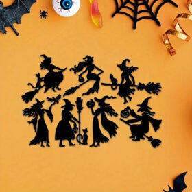 Sumflying Halloween Spooky Witch Cutting Die Cuts