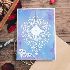 Sumflying Lace Clocks Frame Cutting Dies Scrapbooking Die-Cuts