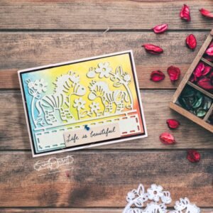 Sumflying Zebra in Flowers Cutting Dies Scrapbooking Die Cuts 4