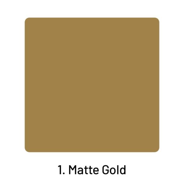 Metal Luster Clear Transparent Holographic Mirror Paper1. Matte Gold 2000