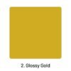 Metal Luster Clear Transparent Holographic Mirror Paper2. Glossy Gold 2000