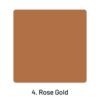 Metal Luster Clear Transparent Holographic Mirror Paper4. Rose Gold 2000