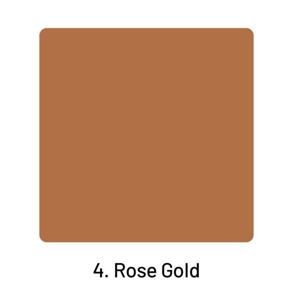Metal Luster Clear Transparent Holographic Mirror Paper4. Rose Gold 2000
