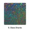 Metal Luster Clear Transparent Holographic Mirror Paper6. Glass Shards 2000