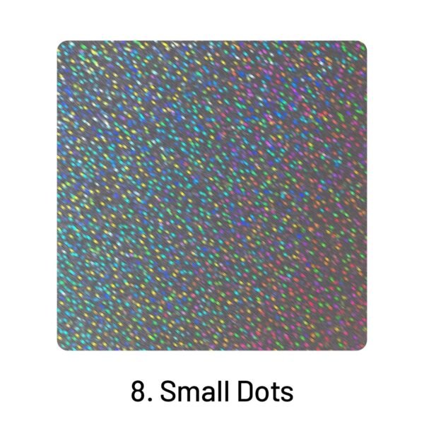 Metal Luster Clear Transparent Holographic Mirror Paper8. Small Dots 2000