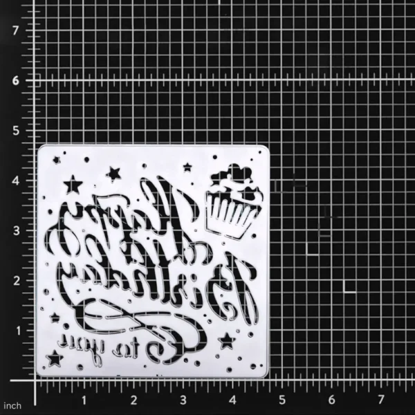 Sumflying Birthday Lettering Stars Cutting Dies 2