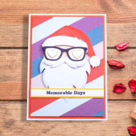 Sumflying Christmas Santa Claus Glasses Cutting Dies