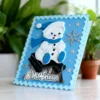 Sumflying Christmas Snowman Sled Cutting Dies 5