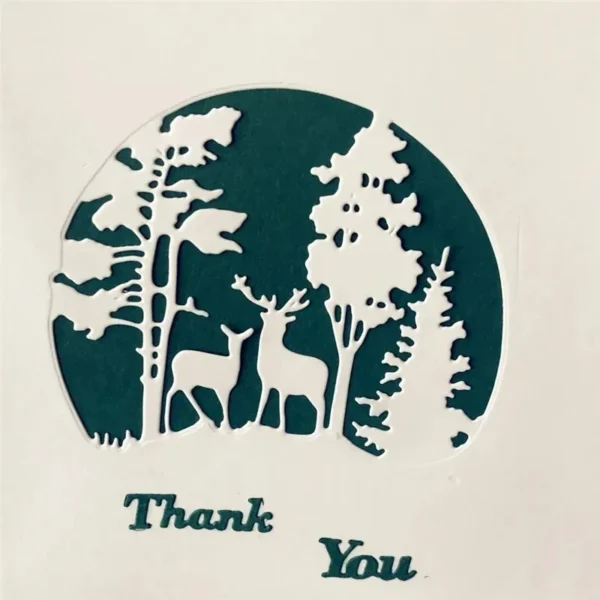 Sumflying Forest Deer Cutting Dies 2