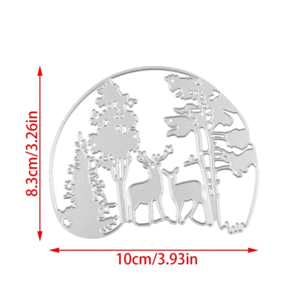 Sumflying Forest Deer Cutting Dies