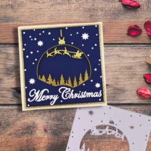 Sumflying Sleigh Stars Forest Silhouette Cutting Dies 5