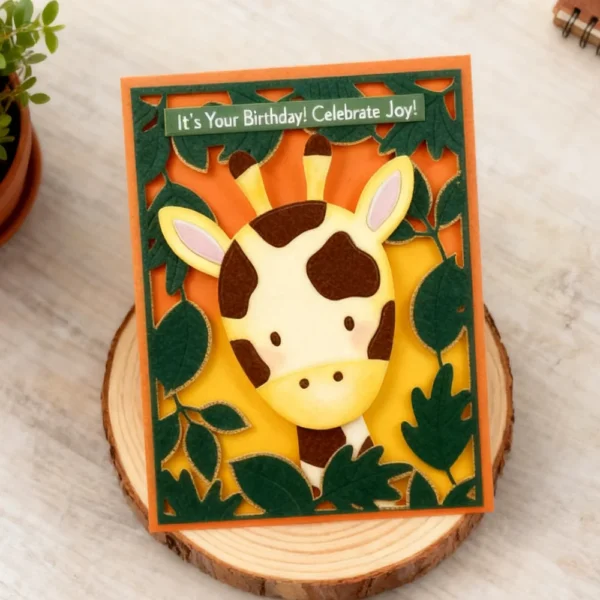 Sumflying Spotted Giraffe Cutting Dies 2