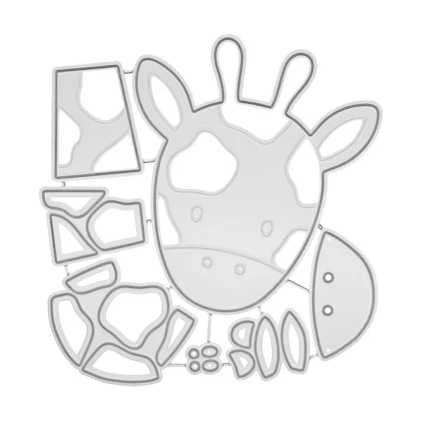 Sumflying Spotted Giraffe Cutting Dies 5