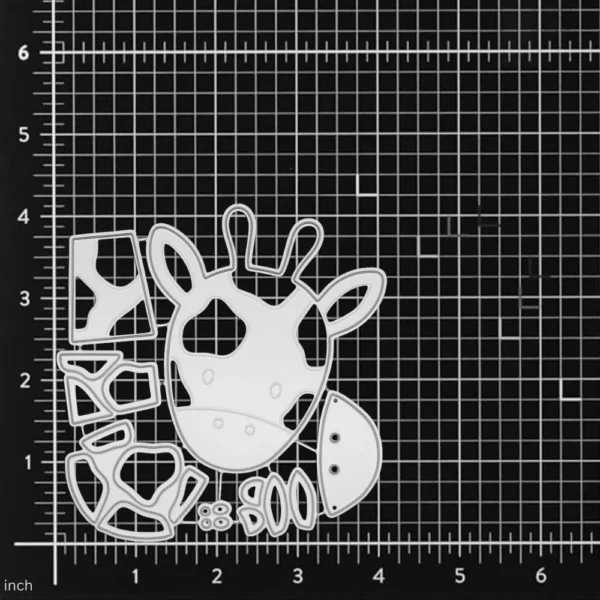 Sumflying Spotted Giraffe Cutting Dies 6