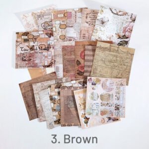brown vintage texture square background sticker book