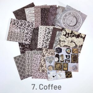 coffee vintage texture square background sticker book