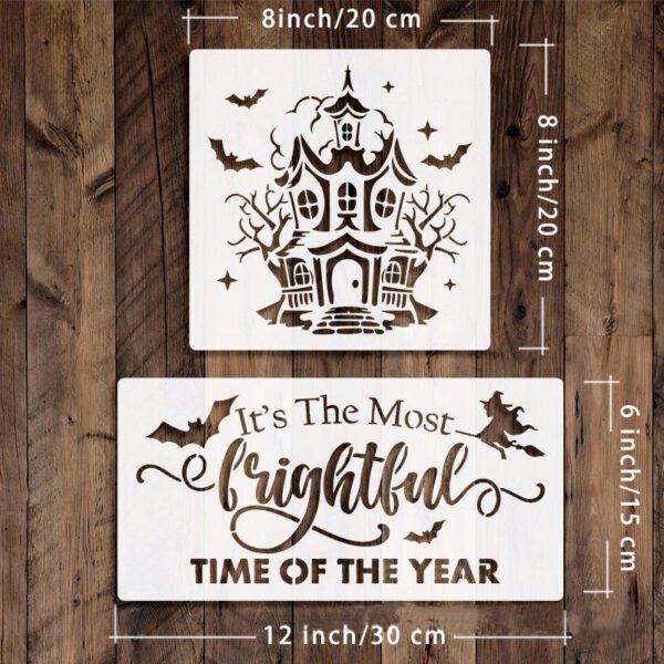 halloween hollow painting stencil set c
