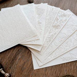 Handmade Artistic Premium Embossed Scrapbook Paper