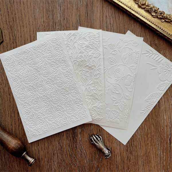 handmade artistic premium embossed scrapbook paper b