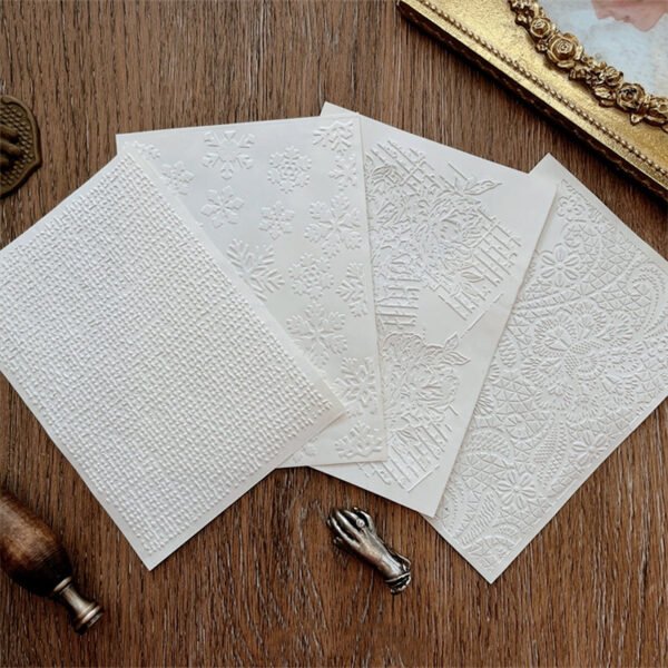 handmade artistic premium embossed scrapbook paper b2