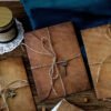 handwritten love letter and vintage kraft stationery set 3