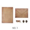 handwritten love letter and vintage kraft stationery set 4