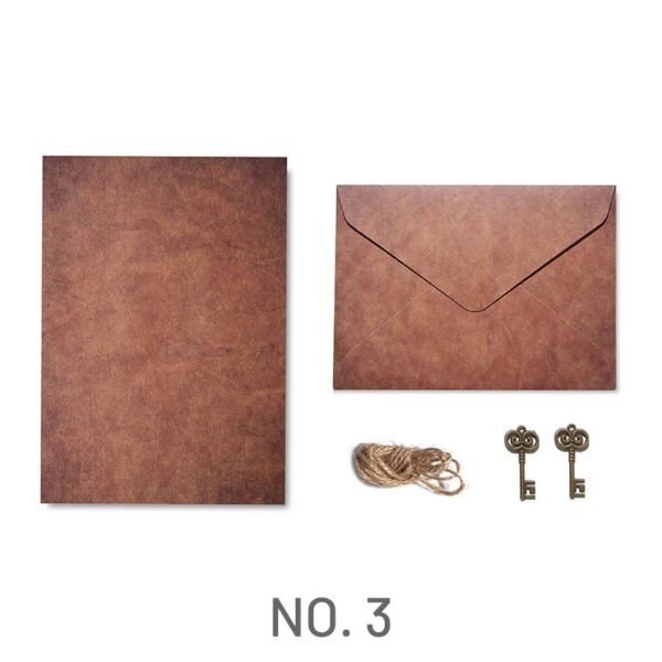 handwritten love letter and vintage kraft stationery set 6