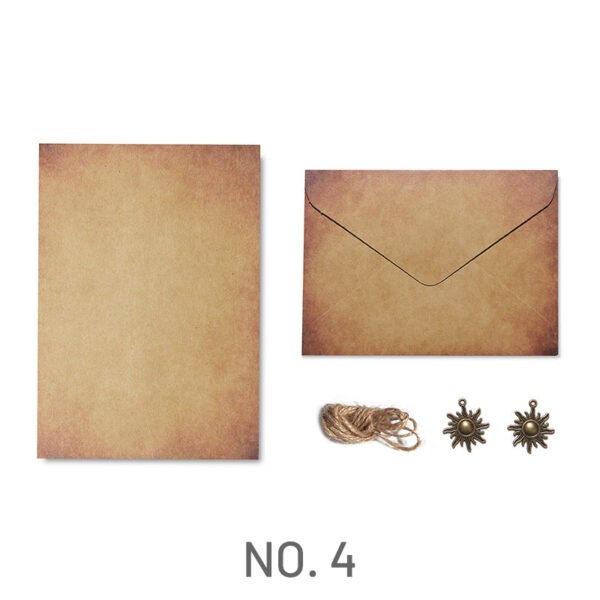handwritten love letter and vintage kraft stationery set 7