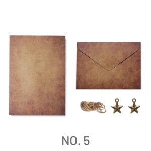 handwritten love letter and vintage kraft stationery set 8