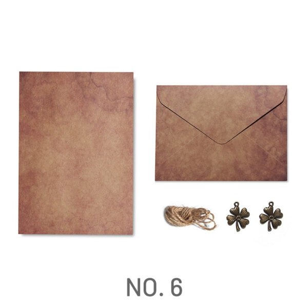 handwritten love letter and vintage kraft stationery set 9