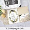 high end tri fold rose flower greeting card invitation sku 2