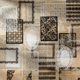 Lace Fantasy Decorative Clear Transparent Sticker Book