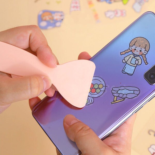 macaron color multi functional plastic scraper b3