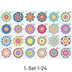 mandala diy hollow painting ruler stencil set sku 1