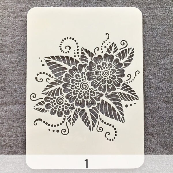 mandala hollow drawing template craft tool 12