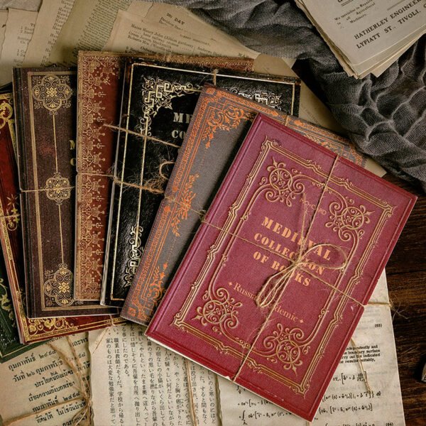 medieval book collection retro english newspaper music score scrapbook paper a