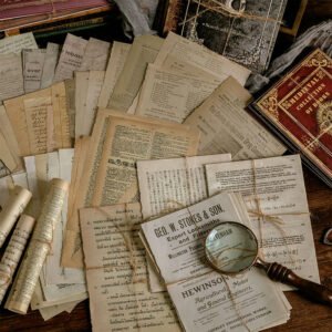 medieval book collection retro english newspaper music score scrapbook paper b4