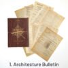 medieval book collection retro english newspaper music score scrapbook paper sku 1