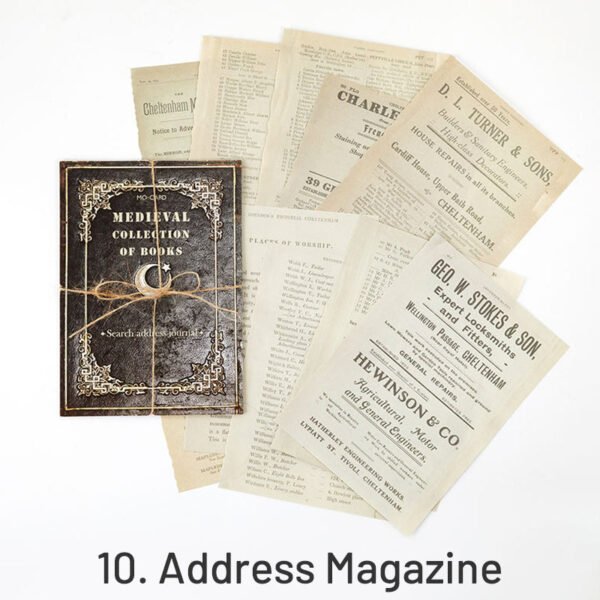 medieval book collection retro english newspaper music score scrapbook paper sku 10