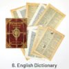 medieval book collection retro english newspaper music score scrapbook paper sku 6