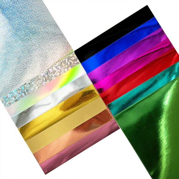 metal luster pet holographic mirror paper a